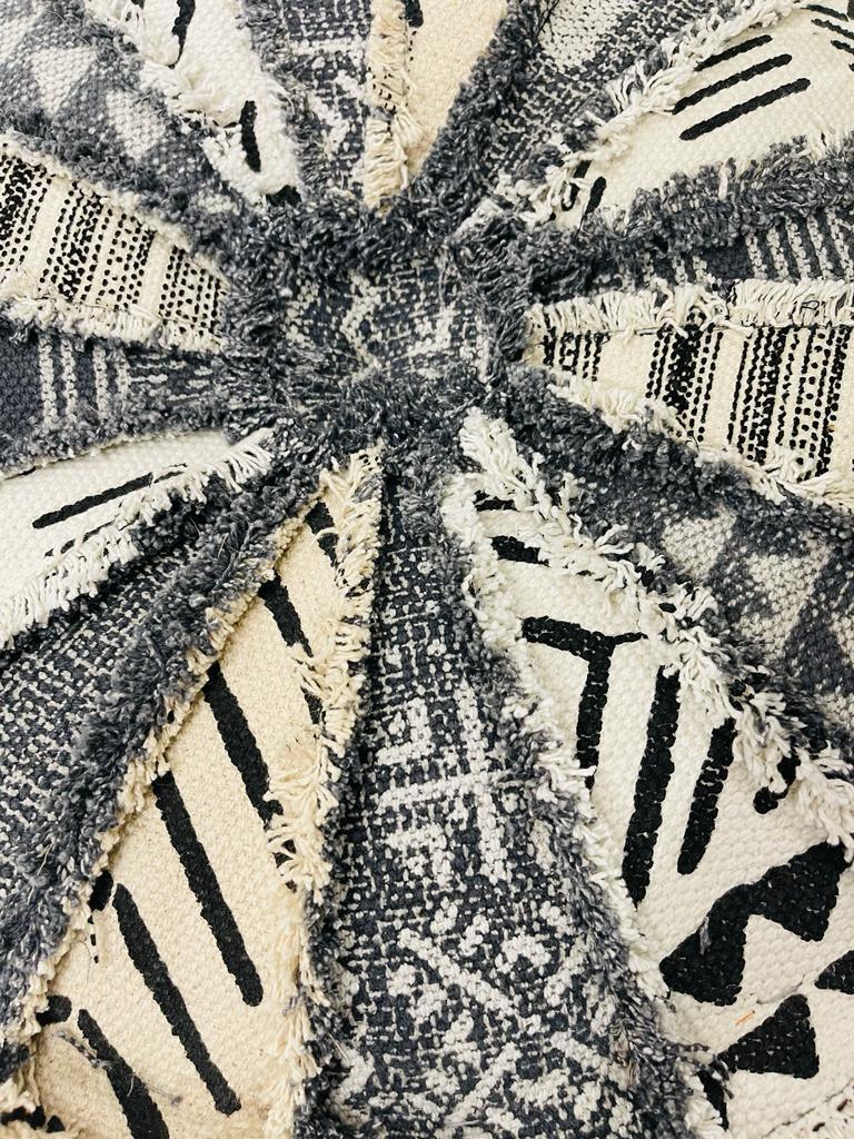 Ottoman Round Patchwork - Rooii by Tuvisha