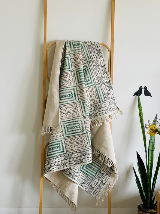 Handcrafted Pattern Throw Rug