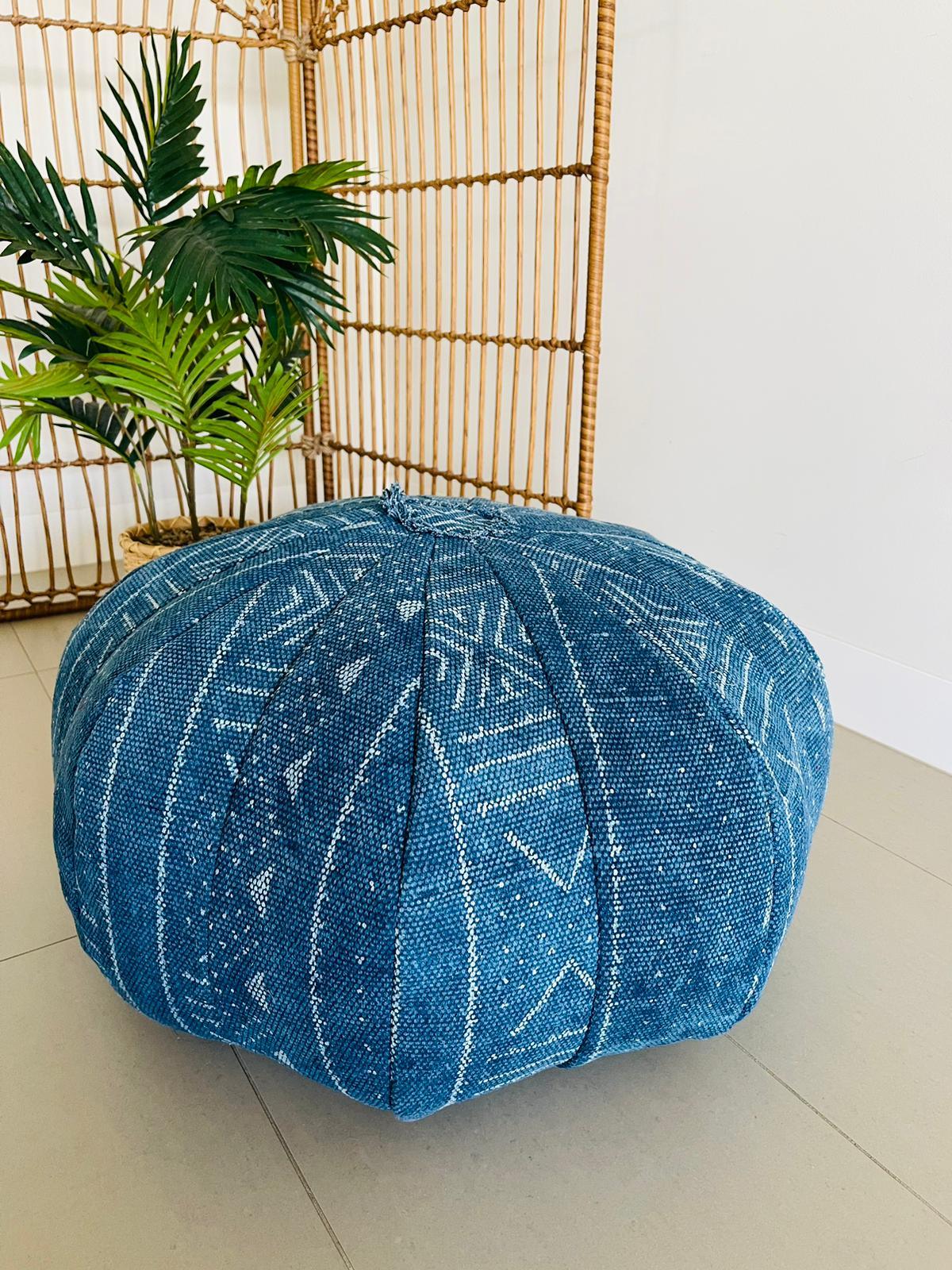 Indigo Ottoman - Rooii by Tuvisha